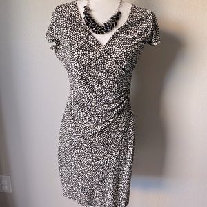 Asymmetrical wrap dress